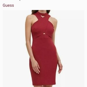 Guess High Neck Cocktail Dress